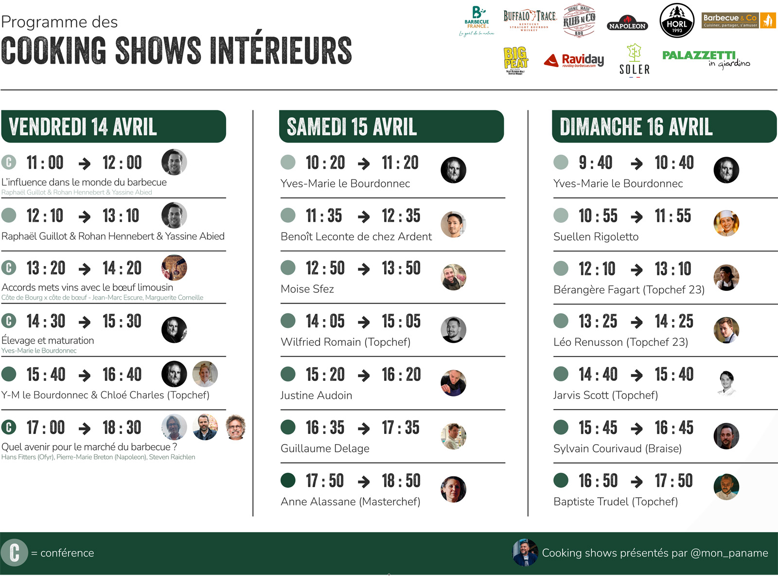 Programme Cooking Shows Interieurs